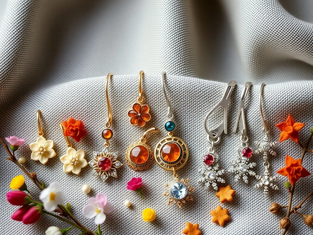 Kolczyki damskie jako biżuteria na różne pory roku